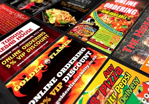 Takeaway Menus, Restaurant Flyers, Pizza Menus, Cheap Printing